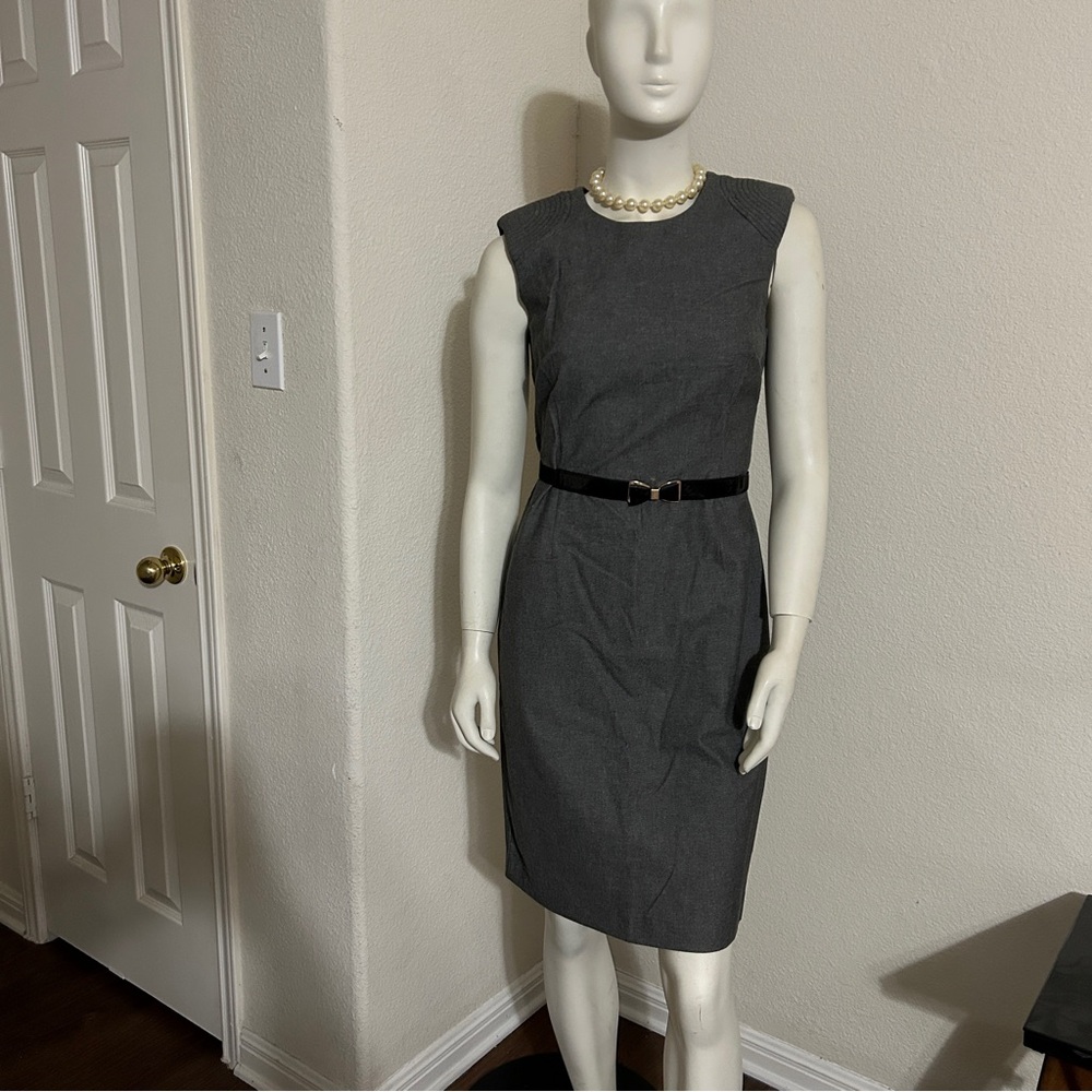 Banana Republic Heather  Grey Sleeveless Dress 4